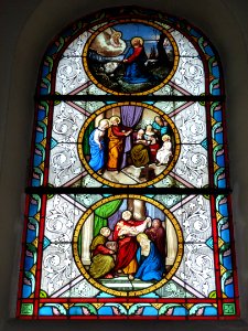 Raimbeaucourt (Nord, Fr) église, vitrail 12