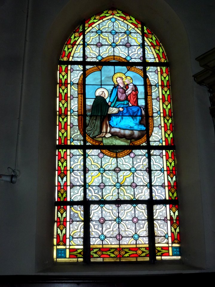 Raimbeaucourt (Nord, Fr) église, vitrail 06