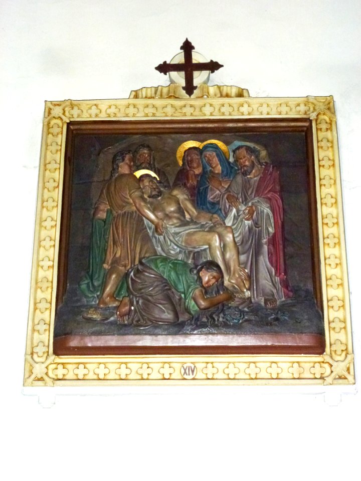 Raimbeaucourt (Nord, Fr) église, chemin de Croix, station 14