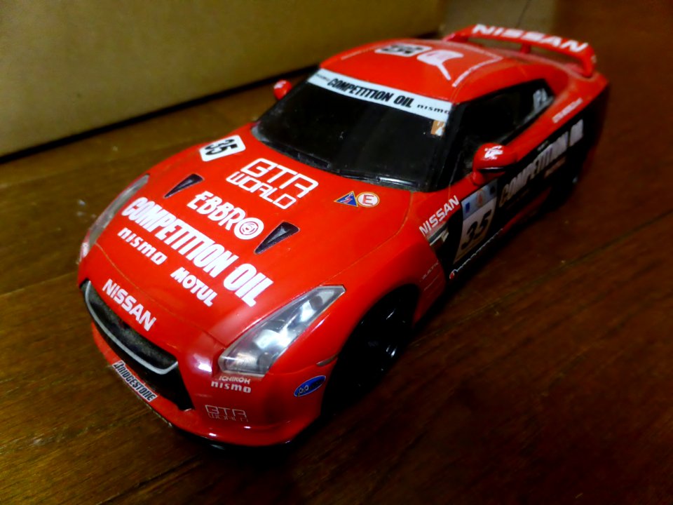 Radio controlled model car of MOTUL NISMO GT-R Ver.Tokachi 24h race