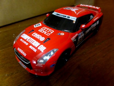 Radio controlled model car of MOTUL NISMO GT-R Ver.Tokachi 24h race
