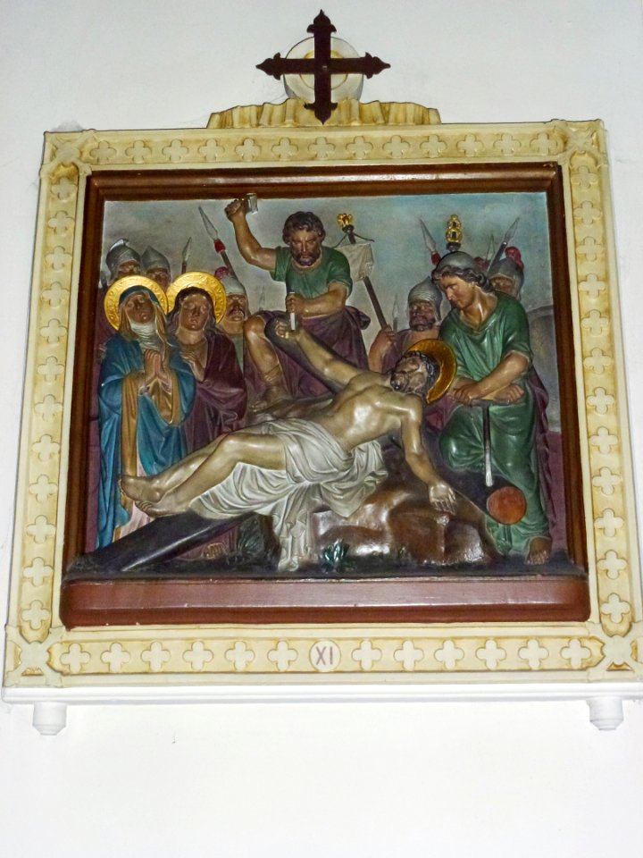 Raimbeaucourt (Nord, Fr) église, chemin de Croix, station 11