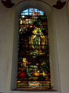 Raismes (Nord, Fr) Église Saint-Nicolas, vitrail 04