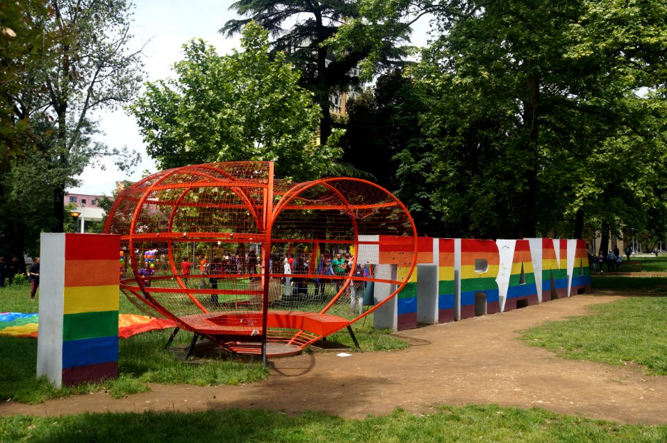 Rainbows on I love Tirana (OSCAL19 trip)