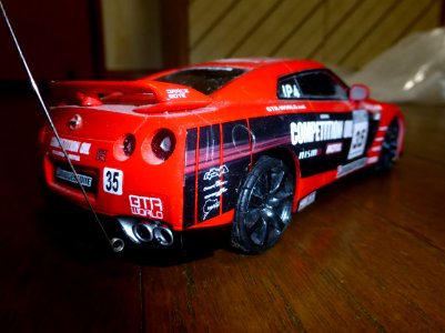 Radio controlled model car of MOTUL NISMO GT-R Ver.Tokachi 24h race (2)
