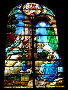 Raismes (Nord, Fr) Église Saint-Nicolas, vitrail 13