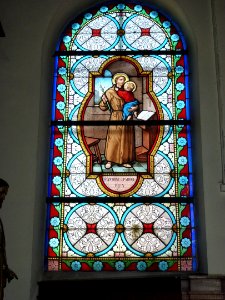 Raimbeaucourt (Nord, Fr) église, vitrail 03