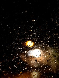 Raindrops on a window in Brastad 1 photo