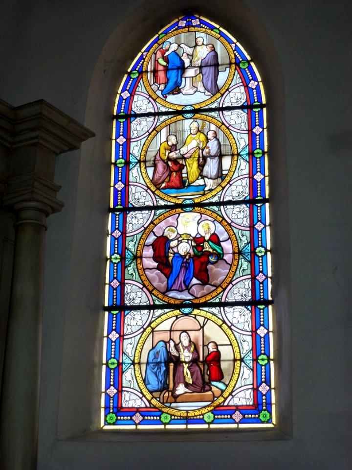 Raimbeaucourt (Nord, Fr) église, vitrail 07