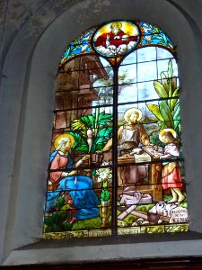 Raismes (Nord, Fr) Église Saint-Nicolas, vitrail 06