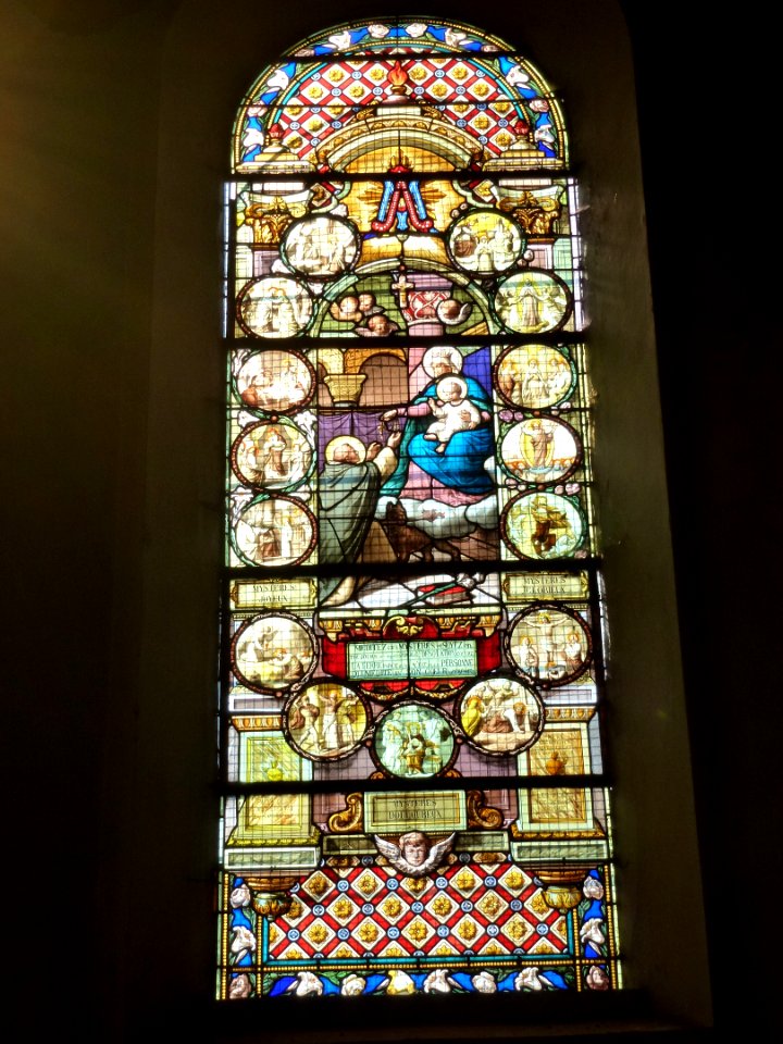 Raismes (Nord, Fr) Église Saint-Nicolas, vitrail 02