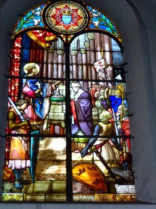Raismes (Nord, Fr) Église Saint-Nicolas, vitrail 08