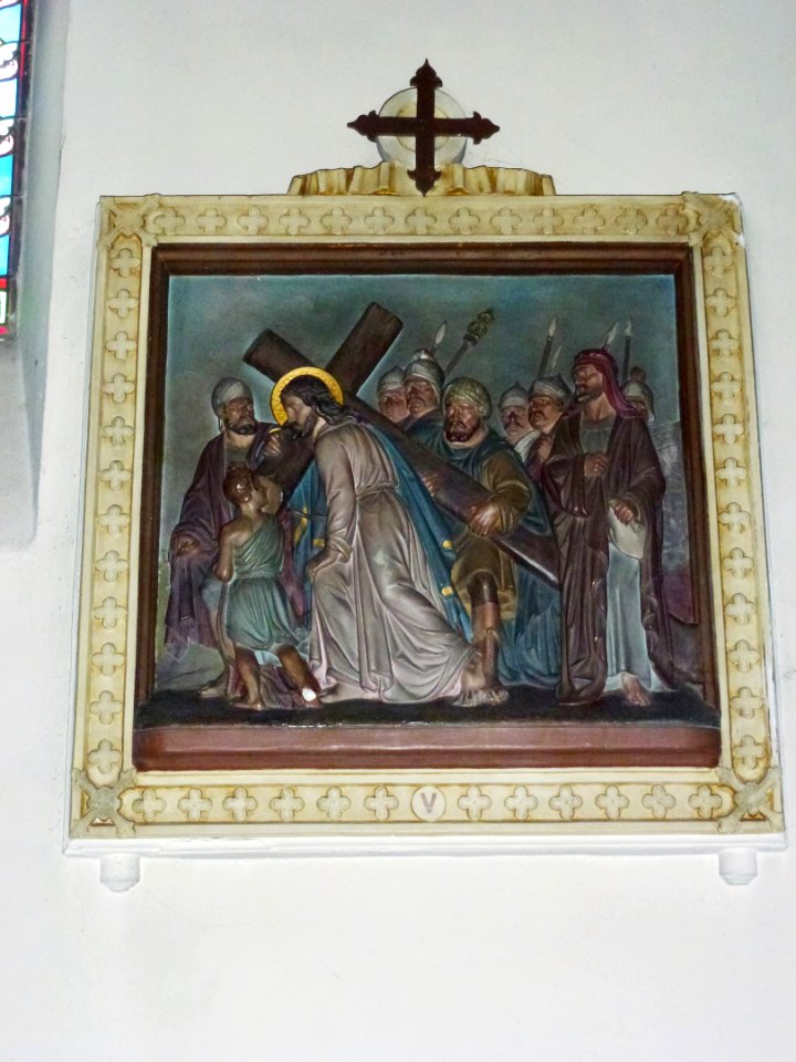 Raimbeaucourt (Nord, Fr) église, chemin de Croix, station 05
