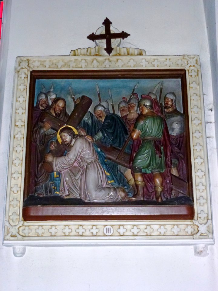 Raimbeaucourt (Nord, Fr) église, chemin de Croix, station 03