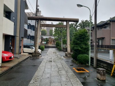 Rainy streetscapes around Tachiaigawa Station photo