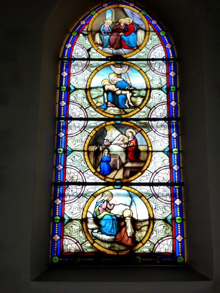 Raimbeaucourt (Nord, Fr) église, vitrail 04