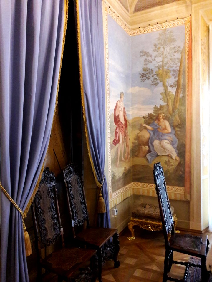 Queen's Study painted al fresco in the Wilanów Palace 01