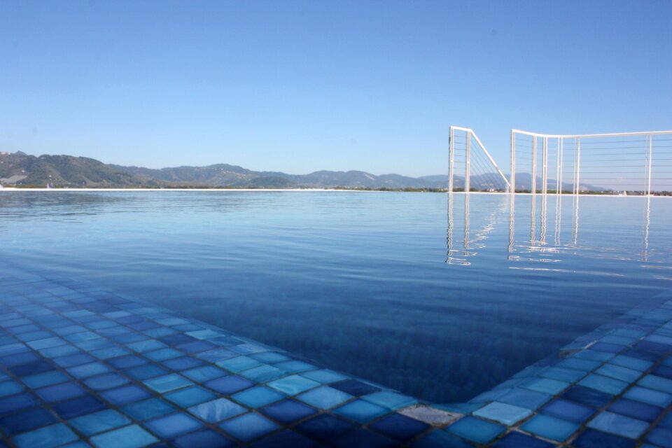 Summer swimming outdoor swimming pool