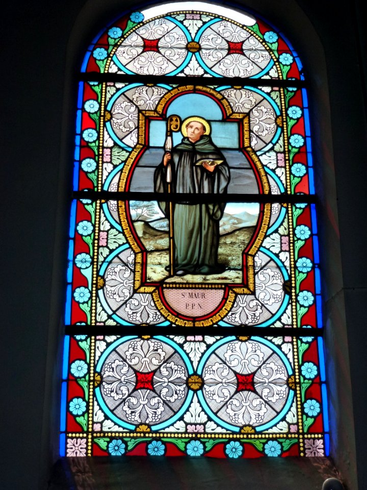 Raimbeaucourt (Nord, Fr) église, vitrail 02