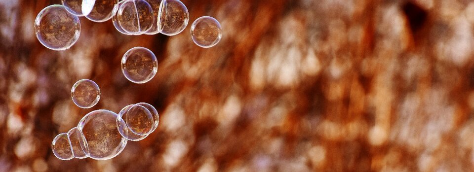 Soap bubbles background balls photo