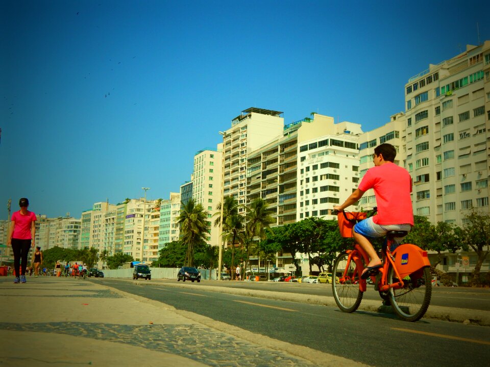 Bicycle landscape travel