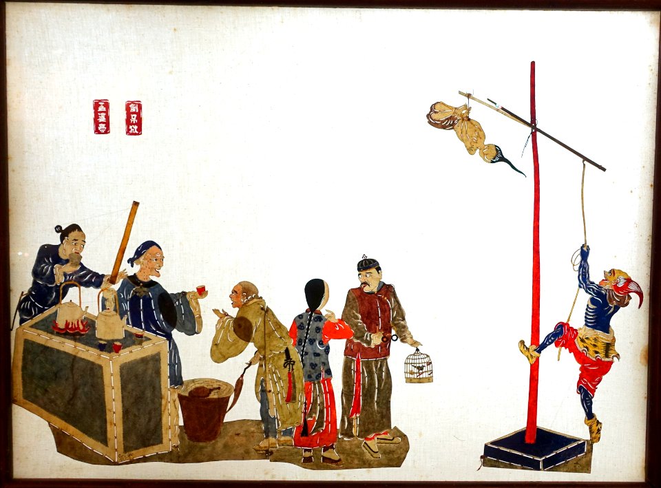 Puppet scene - Sichuan University Museum - Chengdu, China - DSC06187