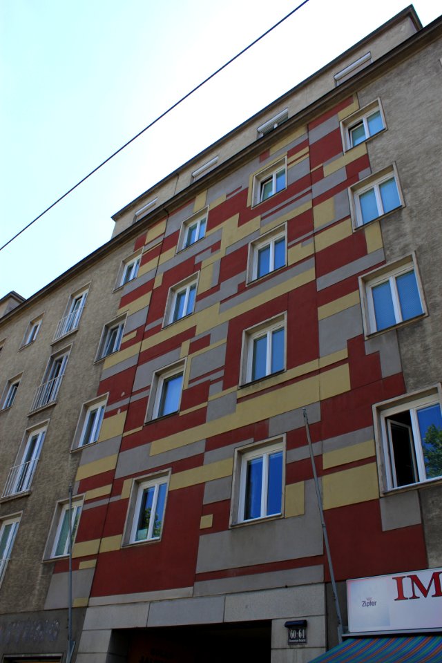 Putzbild von Fritz Riedl Simmeringer Hauptstraße 60-64