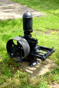 Pyramid Double-Acting Piston Pump, Goulds Manufacturing, Seneca Falls, NY, c. 1910 - National Road Museum - DSC02768