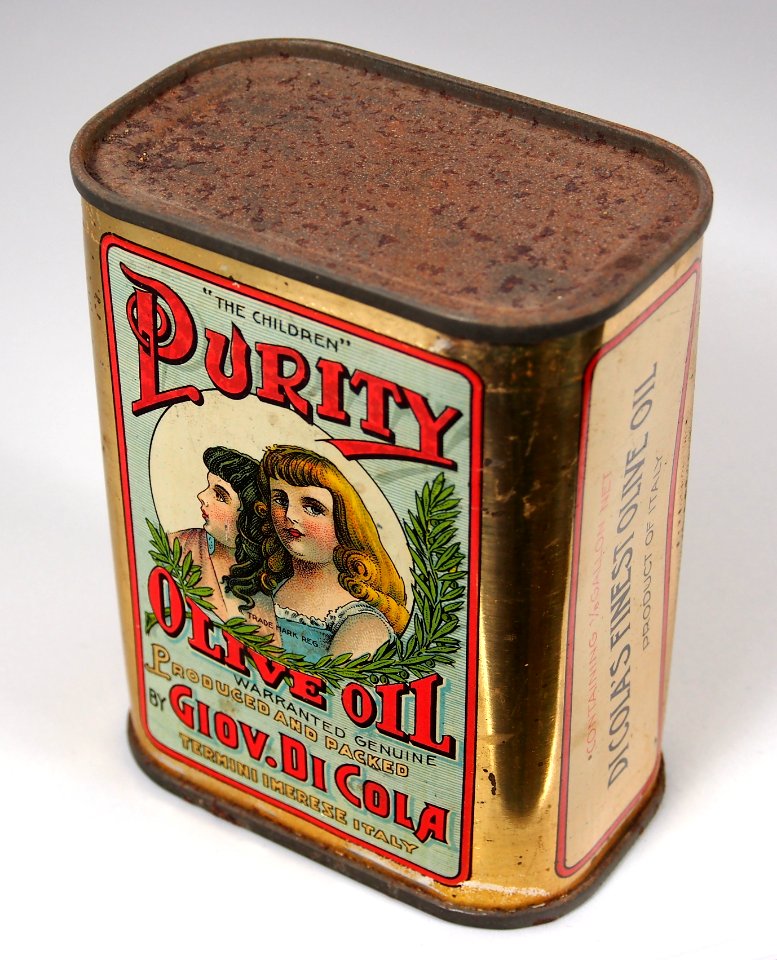 Purity Olive Oil tin, pic2