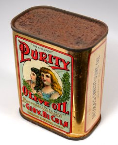 Purity Olive Oil tin, pic2