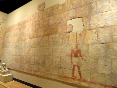 Queen Hatshepsut's expedition to Punt, plaster cast of her mortuary temple at Deir el-Bahri, Western Thebes, Egypt - Royal Ontario Museum - DSC09766