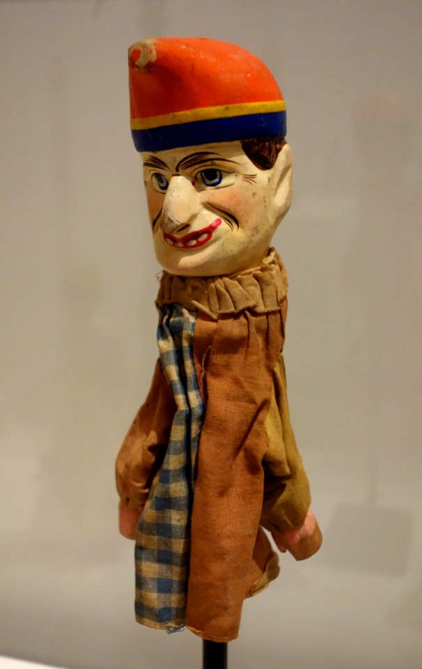 Puppet, probably from Punch and Judy show, England, c. 1870s, wood, paint, cloth - Huntington Museum of Art - DSC05135