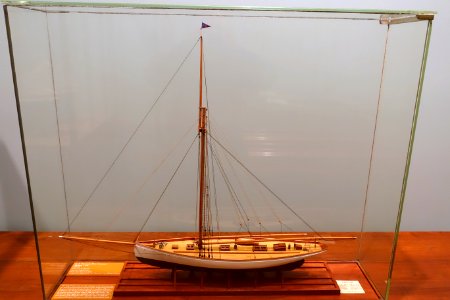 Puritan, yacht, H. E. Boucher Mfg. Company, East Boston MA, 1885 - Addison Gallery of American Art - Phillips Academy Andover - Andover, Massachusetts - DSC05299