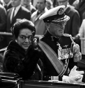 Queen Ratna and prince Bernhard 1967