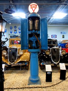 Purfina petrol pump at the Den Hartog Ford museum pic2