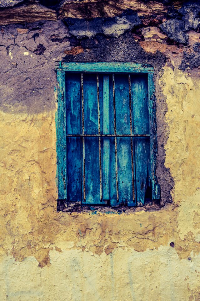 Abandoned window aged