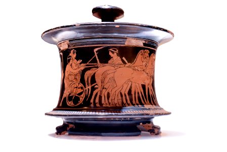 Pyxis tripode attique – MSR - Rituels Grecs (white) – inv 1920 1221.1