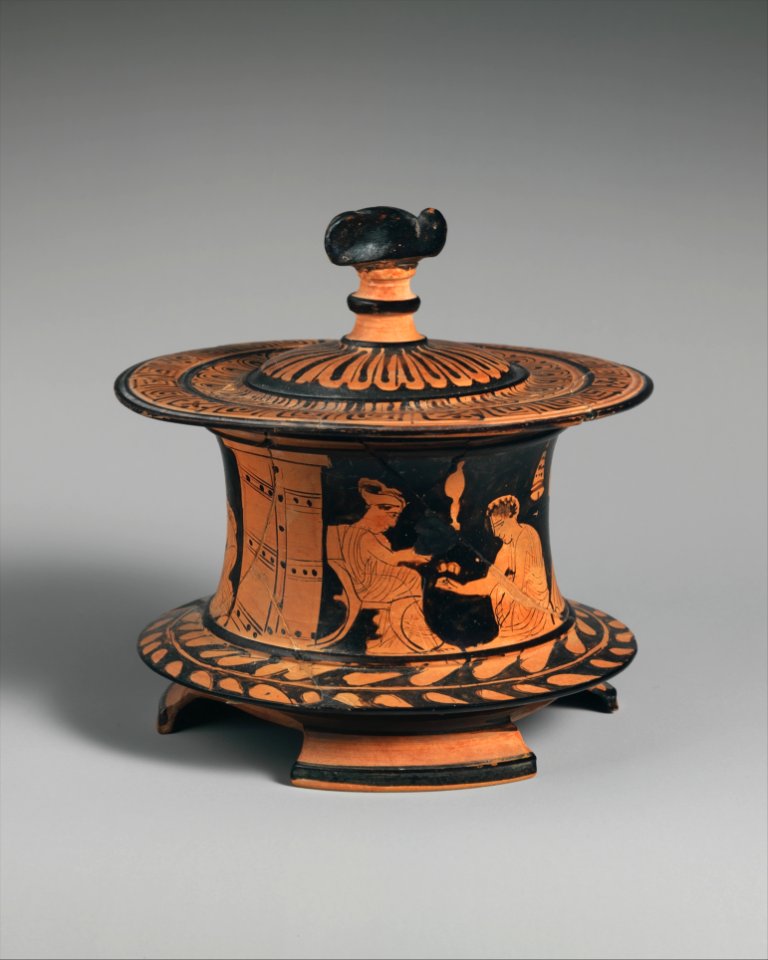 Pyxis attique à figures rouges MET