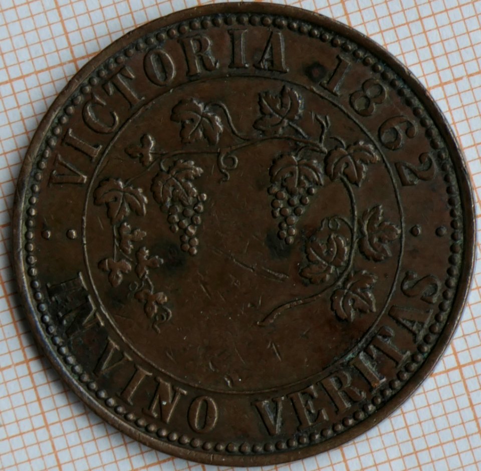 R510 Australian Penny Token, 1862, T. Stokes - reverse