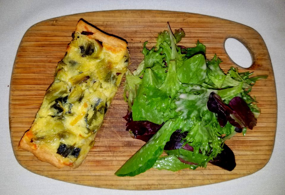 Quiche and salad - Boston, MA - 20180210 121448