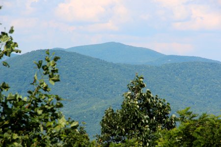 Rabun Bald viewed from Black Rock Mountain State Park, July 2016
