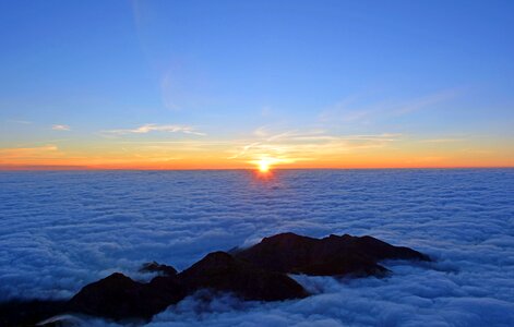 Sun sun rise clouds photo