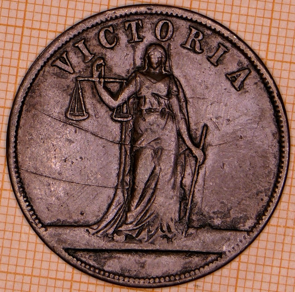 R431 Australian Penny Token, ND, Geo. Petty, 157 Elizabeth Street, Melbourne - reverse