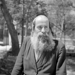 Rabbi Weingarten, type van een oosteuropese schriftgeleerde, Bestanddeelnr 255-1399