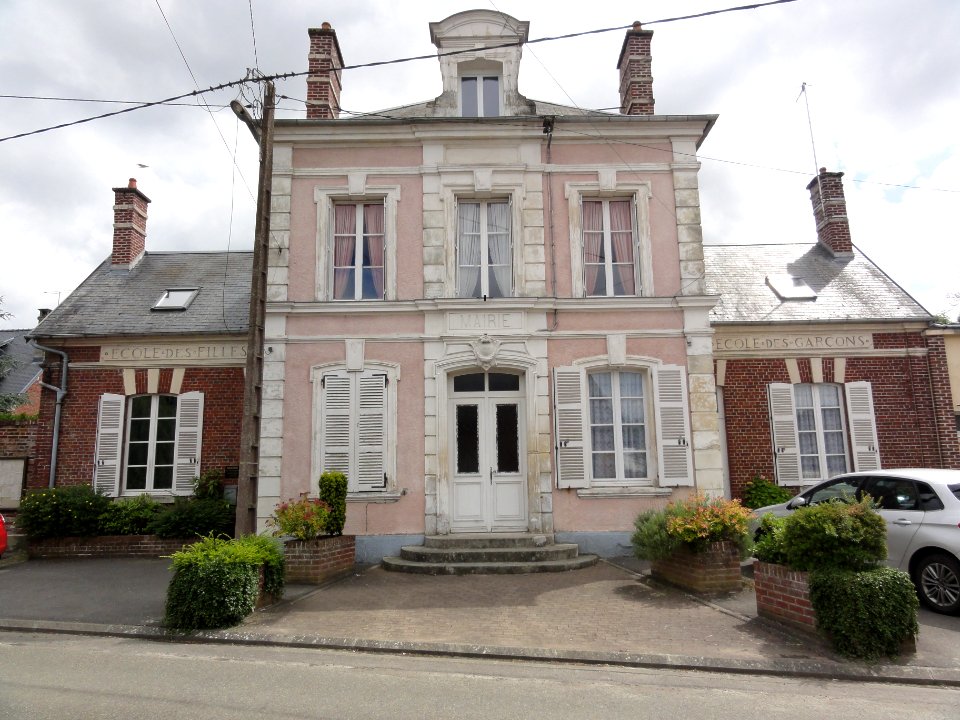 Quierzy (Aisne) mairie-école