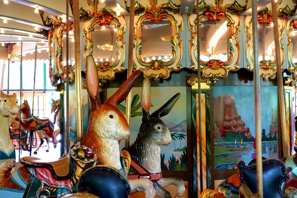 Rabbits - Dentzel Carousel, San Francisco Zoo - San Francisco, CA - DSC03422