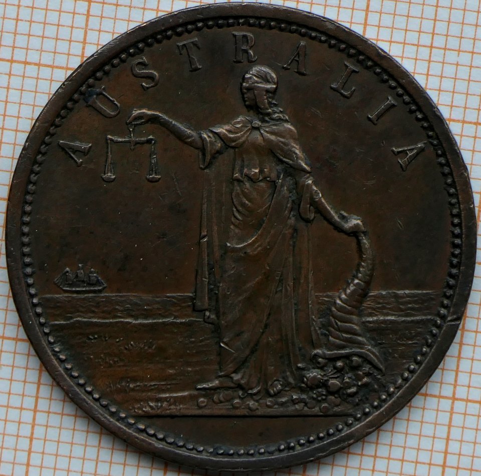 R295 Australian Penny Token, ND, Iredale & Co. - reverse