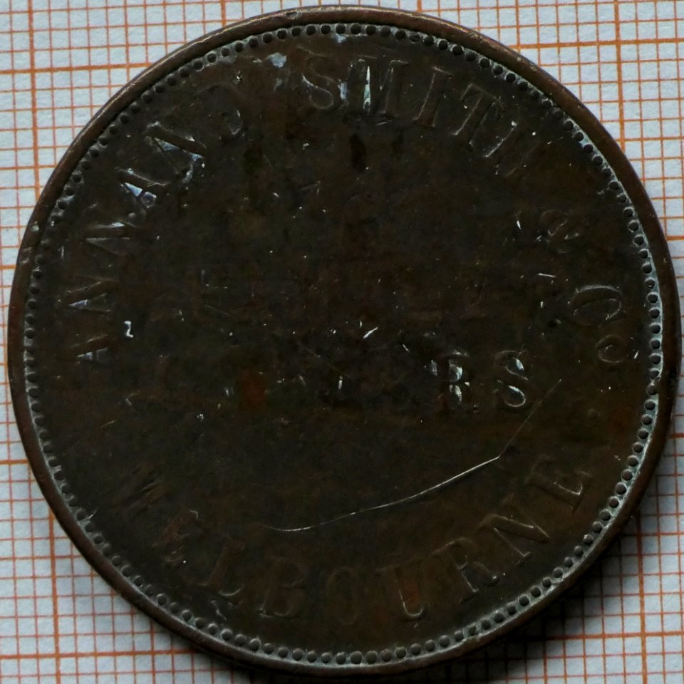 R23 Australian Penny Token, ND, Annand Smith & Co. - obverse