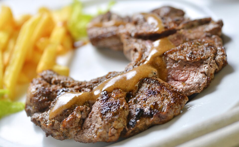 Food photography beef food