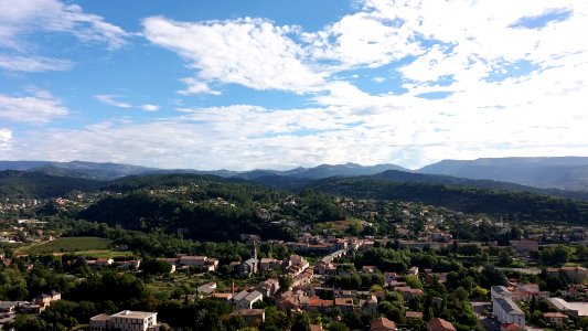 Quartier de Pont d'Aubenas depuis le château